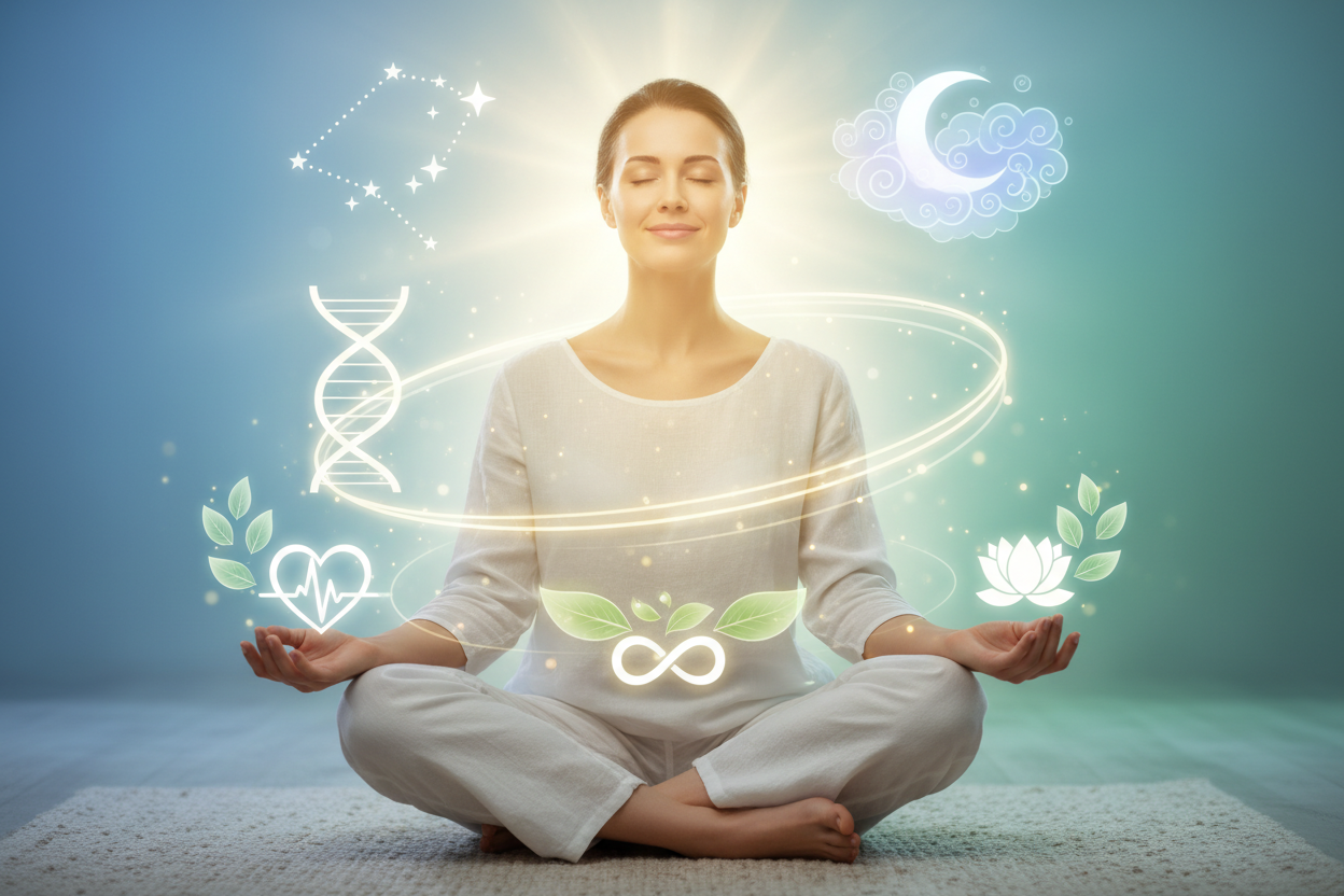 Breathe better live better - person in peaceful wellness state